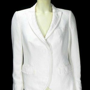 Armani Collezioni Italy Womens 8 White Blazer